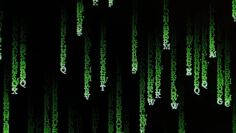 The effect of matrix Stock Footage 91337577