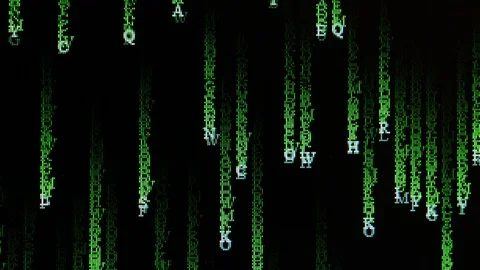 The effect of matrix footage Stock Footage 91338102