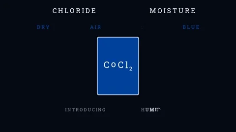 Effect of moisture on Cobalt Chloride Stock Footage 335190545