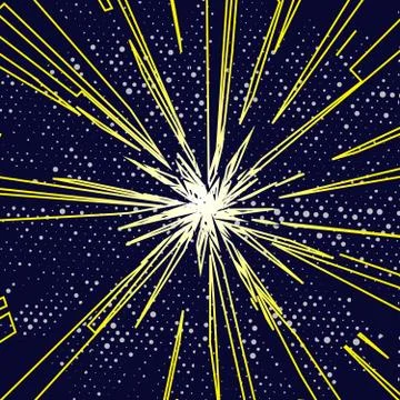 Effect motion lines for comic book and manga. Comics pop-art style template Stock-Illustration