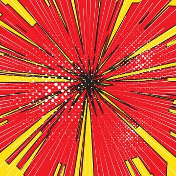 Effect motion lines for comic book and manga. Pop-art style Stock Illustration