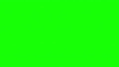 Effect of an old TV with interference, distortion, glitches and flicker on green Stock Footage 189869100