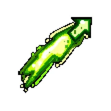 Effect projectile game pixel art vector illustration Stock Illustration