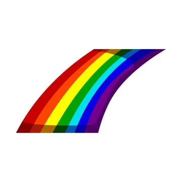 Effect rainbow cartoon vector illustration Stock Illustration