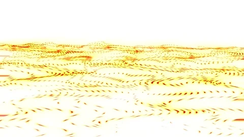 Effect of rippling water, orange light particles forming waves on the surfa.. Stock Footage 251343254