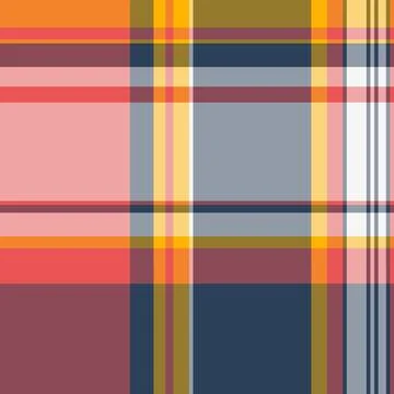 Effect seamless texture vector, single plaid check tartan. Site fabric text.. Stock Illustration