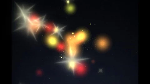 Effect of sparkle with black background Stock Footage 127953381