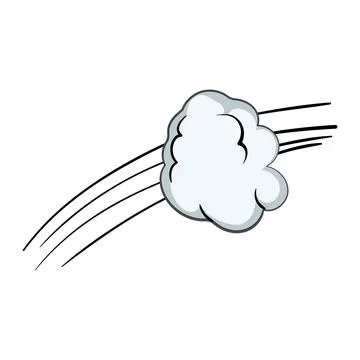 Effect speed comic cartoon vector illustration Stock Illustration