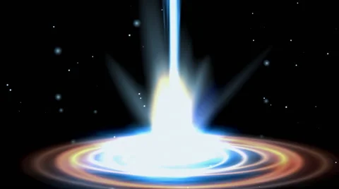 Effect of teleportation, moving , emergence in space Stock Footage 44027735