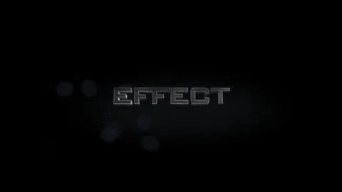 Effect title metal text on black alpha channel background Vídeos de archivo 295906889