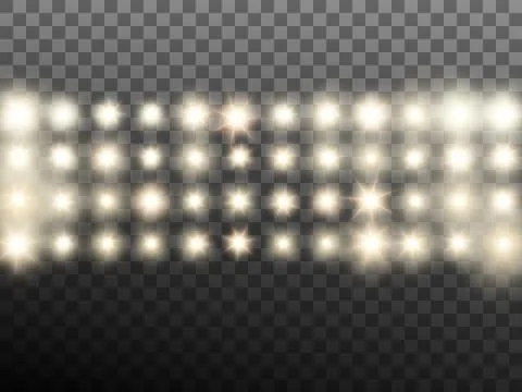 Effect of warm beige stage or stadium spotlights. EPS 10 vector Stock Illustration