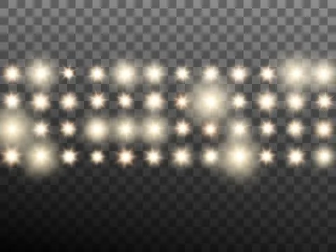 Effect of warm beige stage or stadium spotlights. EPS 10 vector Stock Illustration