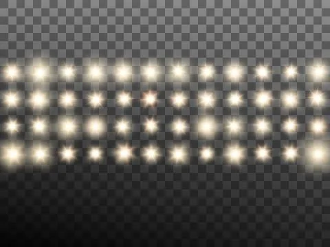 Effect of warm beige stage or stadium spotlights. EPS 10 vector Stock Illustration