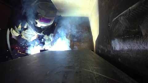 Effect welding sparks 스톡 동영상 101497730