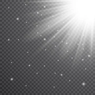 The effect of white and transparent glare Stock Illustration