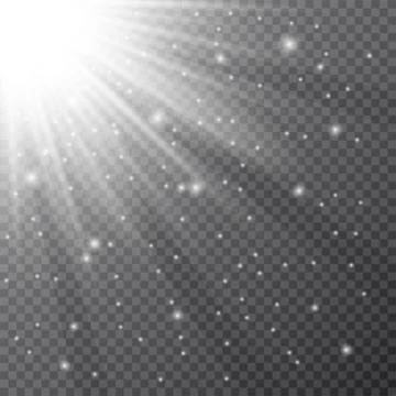 The effect of white and transparent glare Stock Illustration