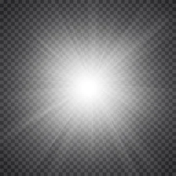 The effect of white and transparent glare Stock Illustration
