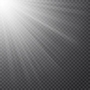The effect of white and transparent glare Stock Illustration