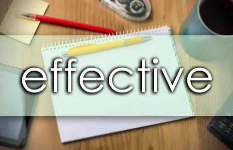 Effective -  business concept with text Stock Illustration