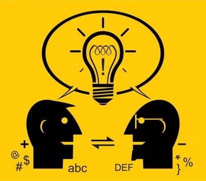 Effective communication. Synergical Communication Stock Illustration