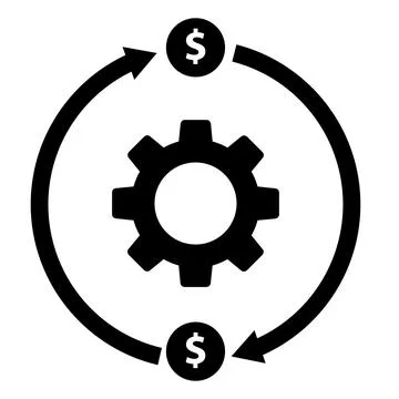 Effective cost optimize icon. Production cost control symbol. Stock Illustration