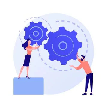 Effective coworking vector concept metaphor Stock Illustration