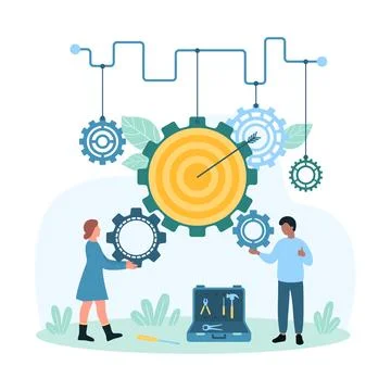 Effective development, management efficiency and business process control by Illustration