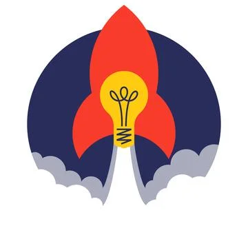 Effective idea launch Stock Illustration