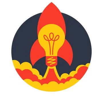 Effective idea launch Stock Illustration