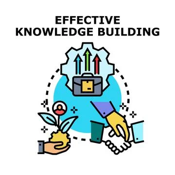 Effective knowledge building process for business growth and development Ilustración de archivo