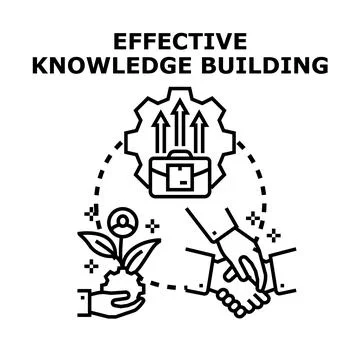 Effective knowledge building process for business growth and development Ilustración de archivo