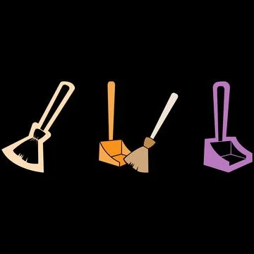 Effective Manual Floor Cleaning Tools Stock Illustration