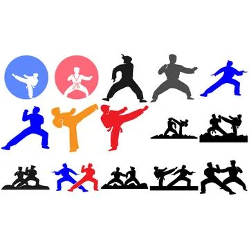 Effective Martial Arts Training Methods Stock Illustration