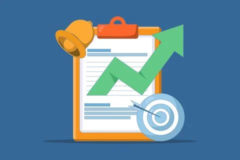 Effective project task management concept and time planning tool Stock Illustration