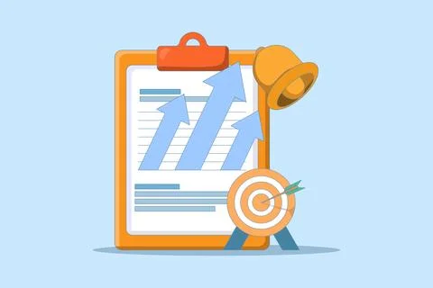 Effective project task management concept and time planning tool 스톡 일러스트