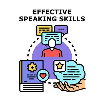Effective speaking skills development for communication success Illustration