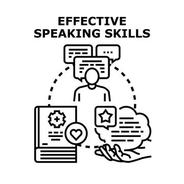 Effective speaking skills development for communication success Illustration