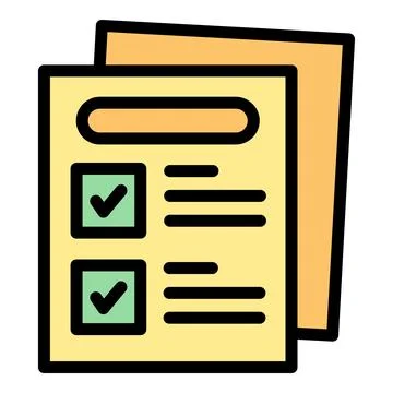 Effective task management and organization with a checklist featuring approve Stockillustratie