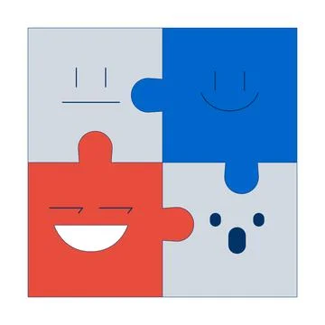 Effective team dynamic 2D illustration concept Stock Illustration