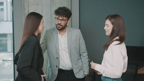 Effective teamwork and collaboration in business environment Video stock 318524118