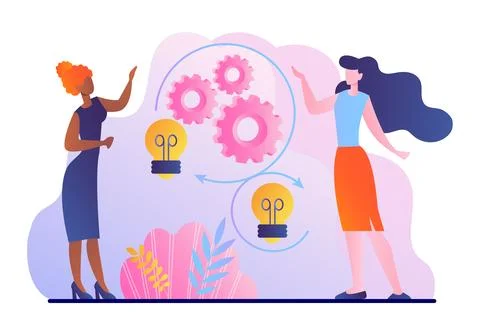 Effective teamwork concept Stock-Illustration