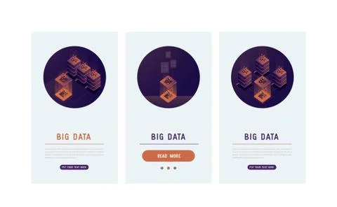 Effective template technology data, mining server farm room and smart digital. Illustrazione stock