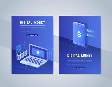 Effective template technology data, mining server farm room and smart digital. Illustrazione stock