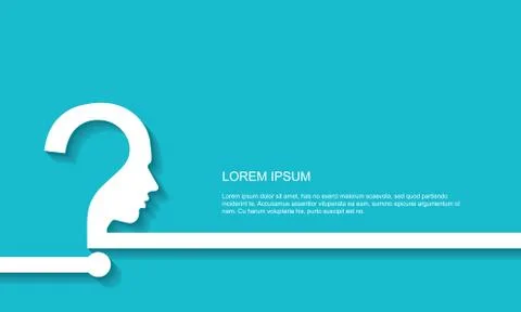 Effective thinking background Illustrazione stock