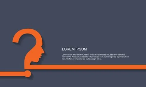 Effective thinking background Illustrazione stock