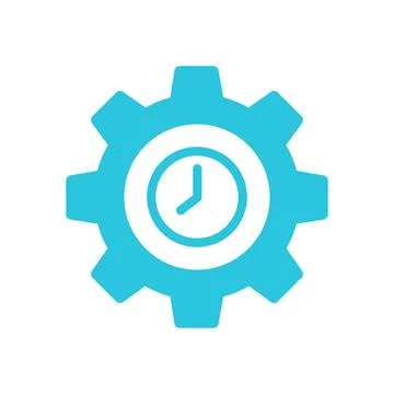 Effective Time. isolated on white background. From blue icon set. Stock Illustration