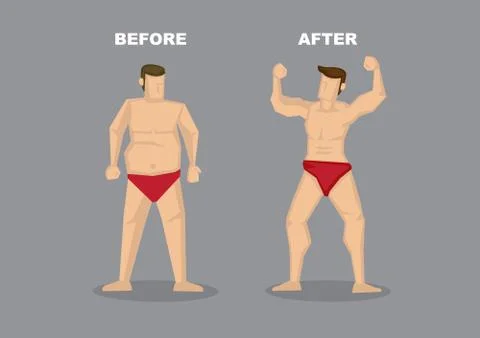 Effective Weight Loss Vector Illustration 스톡 일러스트