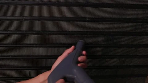 Effectively cleaning an refrigerator Unit using a vacuum is essential for Stock Footage 312647661