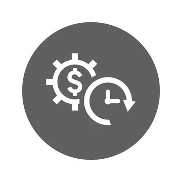 Effectiveness, efficiency, money. Stock Illustration