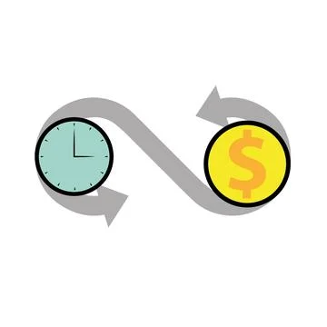 Effectiveness, efficiency, money. use in mobile and app development Illustrazione stock